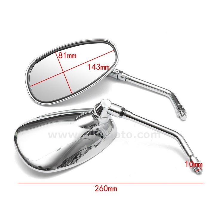 88 10Mm Motorcycle Rearview Side Mirrors Honda -Kawasaki -Suzuki@4